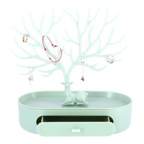 Agancs ékszertároló állvány-Zöld