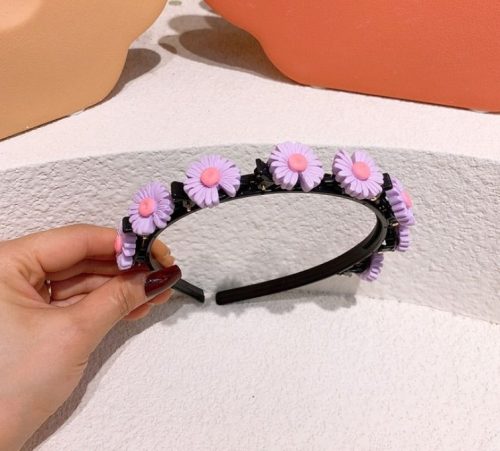 Hajtűs fejpánt — virág, I. minta