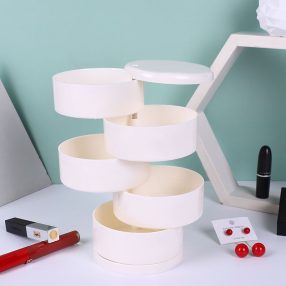 Ékszerdoboz 4 szintes - fehér