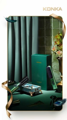 KONKA KG-T06 2 az 1-ben hajsütővas és kefe hajegyenesítéshez