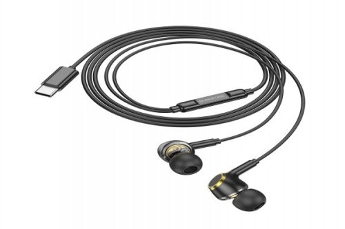BOROFONE BM90 MILLER TYPE-C VEZETÉKES HEADSET FÜLHALLGATÓ (DAC) FEKETE