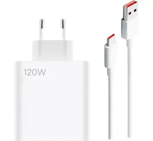 Xiaomi MDY-14-EE gyári hálózati fehér gyors (Turbo) töltőfej 6A 120W USB - Type-C gyorstöltő adatkábellel 1m 6A