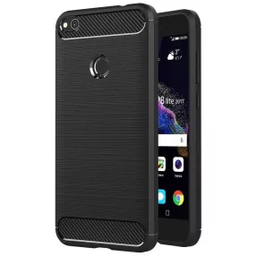   Huawei P8 LITE 2017 / P9 LITE 2017 Forcell Carbon hátlap tok fekete
