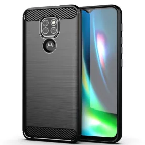 Motorola Moto G9 Play Forcell Carbon hátlap tok, fekete
