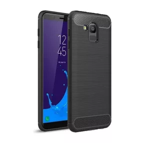 Samsung Galaxy J6 2018 Forcell Carbon hátlap tok fekete