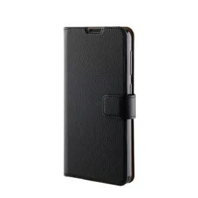  Xqisit Slim Wallet Selection Samsung G985 Galaxy S20 Plus (6.7) oldalra nyíló mágneses bőrhatású könyv tok szilikon belsővel fekete