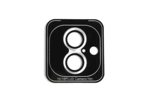 CLP IPHONE 16 6.1 / 16 PLUS 6.7 KAMERAVÉDŐ FÉMGYŰRŰS ÜVEGFÓLIA APPLIKÁTORRAL EZÜST