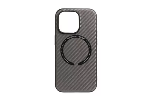 YOOUP MAGNETIC MINTÁS IPHONE 16 PRO 6.3 TPU TOK MAGSAFE KOMPATIBILIS CARBON SZÜRKE