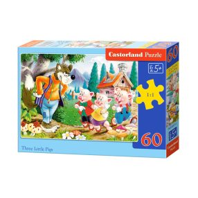 Puzzle 60 db. Három kismalac