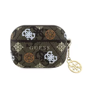   Guess 4G Peony Charm Apple Airpods 3 PC/PU tok fekete (GUA3P4RPEW)