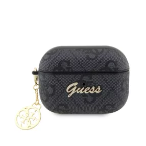   Guess 4G Script Charm Apple Airpods Pro 2 PC/PU tok fekete (GUAP2G4GSMK)