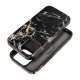 FORCELL F-PROTECT Mirage, Military Drop-Tested case compatible with MagSafe for IPHONE 16 PLUS black marble