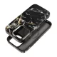 FORCELL F-PROTECT Mirage, Military Drop-Tested case compatible with MagSafe for IPHONE 16 PRO black marble