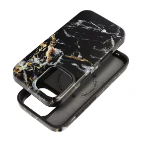   FORCELL F-PROTECT Mirage, Military Drop-Tested case compatible with MagSafe for IPHONE 16 black marble