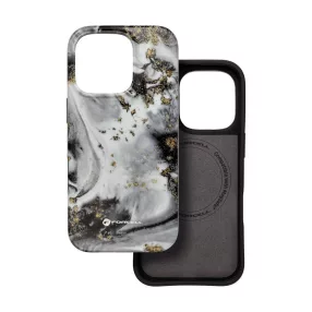   FORCELL F-PROTECT Mirage, Military Drop-Tested case compatible with MagSafe for IPHONE 15 PRO silver fog