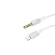 BOROFONE BL19 AUX (LIGHTNING/JACK) KÁBEL 1 MÉTER FEHÉR
