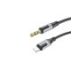 BOROFONE BL19 AUX (LIGHTNING/JACK) KÁBEL 1 MÉTER FEKETE