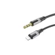 BOROFONE BL19 AUX (LIGHTNING/JACK) KÁBEL 1 MÉTER FEKETE