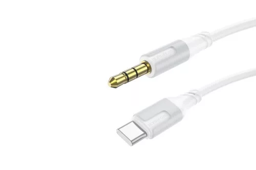 BOROFONE BL19 CREATOR AUX (USB TYPE-C/JACK) KÁBEL 1 MÉTER (DAC) FEHÉR