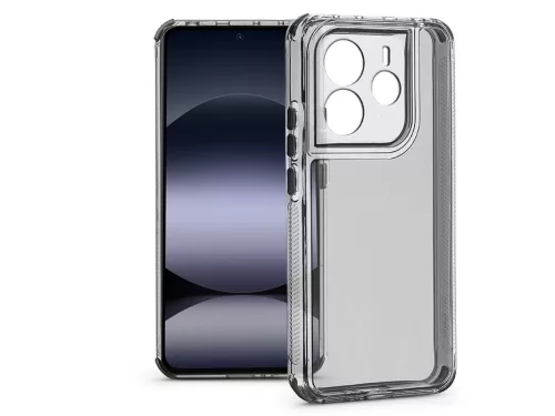 Haffner Matrix Clear kameravédős szilikon tok - Xiaomi Redmi Note 14 4G/Note 14 5G - átlátszó