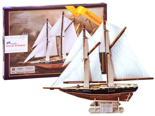3D puzzle hajó vitorlás BLUENOSE 80 ele ZA2906