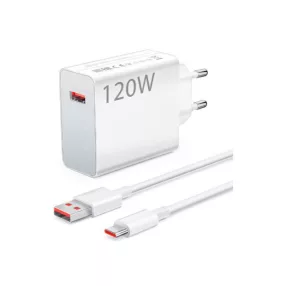   Xiaomi BHR9462EU MDY-14-EE HyperCharge gyári hálózati töltőfej 6A 120W USB Type-C adatkábellel Bliszteres