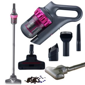   Álló és Kézi Porszívó 2 az 1-ben – 100W, Vezeték Nélküli, 4 HEPA Fúvókával