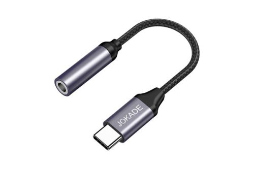 JOKADE JC001 FEILIAN 3IN1 USB TYPE-C - JACK ADAPTER / KONVERTER FEKETE
