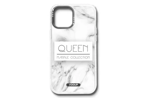 YOOUP IPHONE 13 MINI 5.4 MINTÁS TOK MÁRVÁNY SZÜRKE FEHÉR