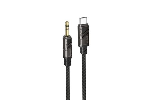 BOROFONE BL22 DIGNITY DIGITAL AUX (USB TYPE-C/JACK) KÁBEL 1 MÉTER (DAC) FEKETE