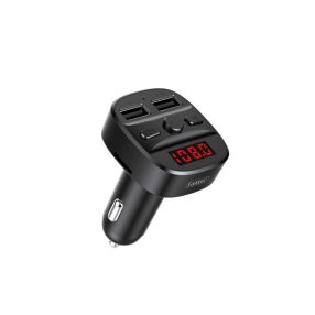   EARLDOM ET-M47 SZIVARGYÚJTÓS (AUTÓS) TÖLTŐVÉG + FM TRANSMITTER FEKETE