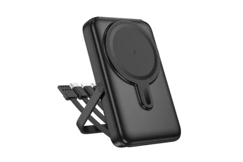 HOCO J135 RICO 22.5W + PD 20W MAGSAFE KOMPATIBILIS POWER BANK 10000MAH FEKETE