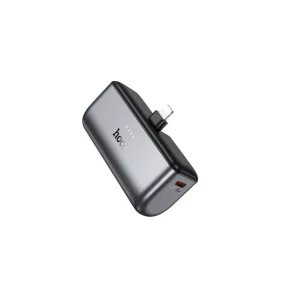  HOCO Q31 INGENIOUS PD20W POCKET POWER BANK 5000MAH LIGHTNING FEKETE