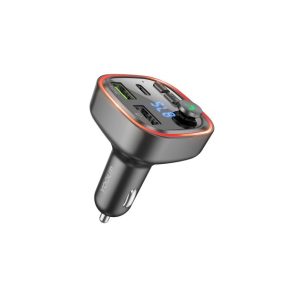   YOOUP V02 QC3.0 SZIVARGYÚJTÓS (AUTÓS) GYORSTÖLTŐVÉG + FM TRANSMITTER FEKETE