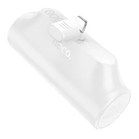   HOCO Powerbank 3000 mAh beépített Lightning csatlakozóval J147 fehér