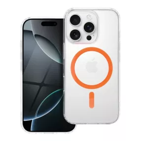   Drop Glue Colorful Ring Mag Cover kompatibilis a MagSafe for IPHONE 11 narancssárga