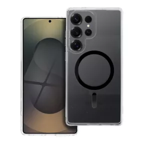   Drop Glue Colorful Ring Mag Cover kompatibilis a MagSafe-el SAMSUNG S25 ULTRA fekete