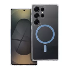   Drop Glue Colorful Ring Mag Cover kompatibilis a MagSafe-el SAMSUNG S25 ULTRA világoskék