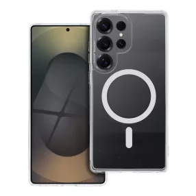   Drop Glue Colorful Ring Mag Cover kompatibilis a MagSafe-el SAMSUNG S25 ULTRA fehér