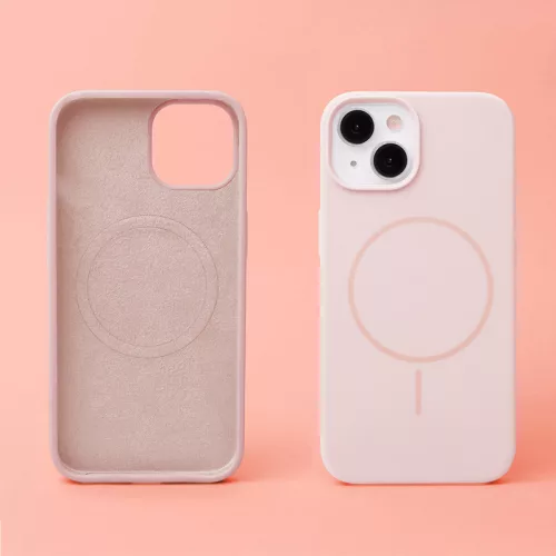 Silicon Thin Mag Apple iPhone 16e (6.1) Magsafe TPU tok pink