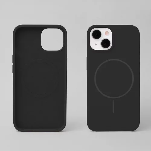 Silicon Thin Mag Apple iPhone 16e (6.1) Magsafe TPU tok fekete