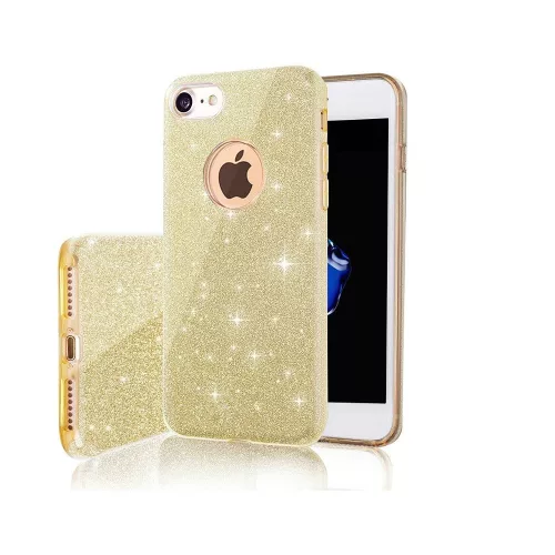 Glitter (3in1) - Apple iPhone 16e (6.1) arany szilikon tok