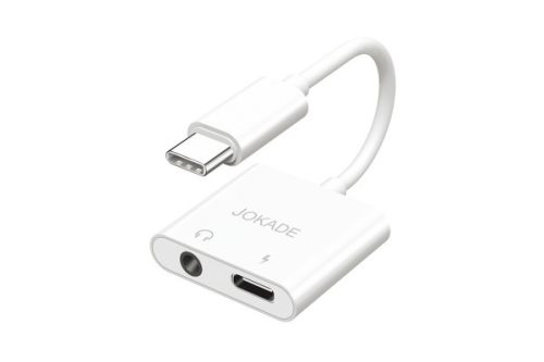 JOKADE JC008 BINGGUO 4 IN 1 USB TYPE-C - 3,5MM JACK ADAPTER / KONVERTER FEHÉR