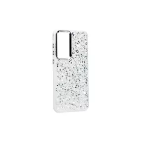   PJ GL SAMSUNG GALAXY A15 5G A156B CSILLOGÓS TPU SZÉLŰ PLEXI TOK EZÜST