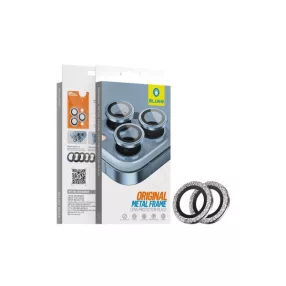   BLUEO METAL KAMERAVÉDŐ ÜVEGFÓLIA IPHONE 16 PRO 6.3 / 16 PRO MAX 6.9 GLITTER EZÜST