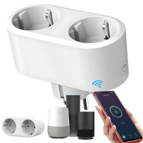   Okos Dugalj – Dupla Aljzattal, 16A, WiFi, Időzítő, Alkalmazásvezérlés