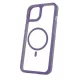 Mag Rim Case- Apple iPhone 16 (6.1) átlátszó TPU/PC MagSafe tok lila kerettel