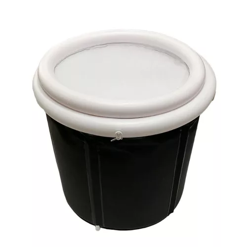 Összecsukható, hordozható felfújható kád 75 x 80 cm, fekete