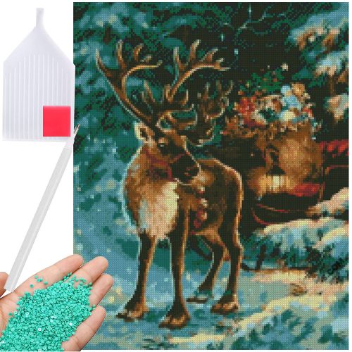 5D gyémántszemes hímzés – karácsonyi rénszarvas