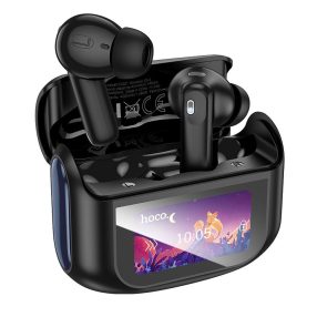   HOCO vezeték nélküli bluetooth fejhallgató érintőképernyővel TWS ANC + ENC EQ21 fekete